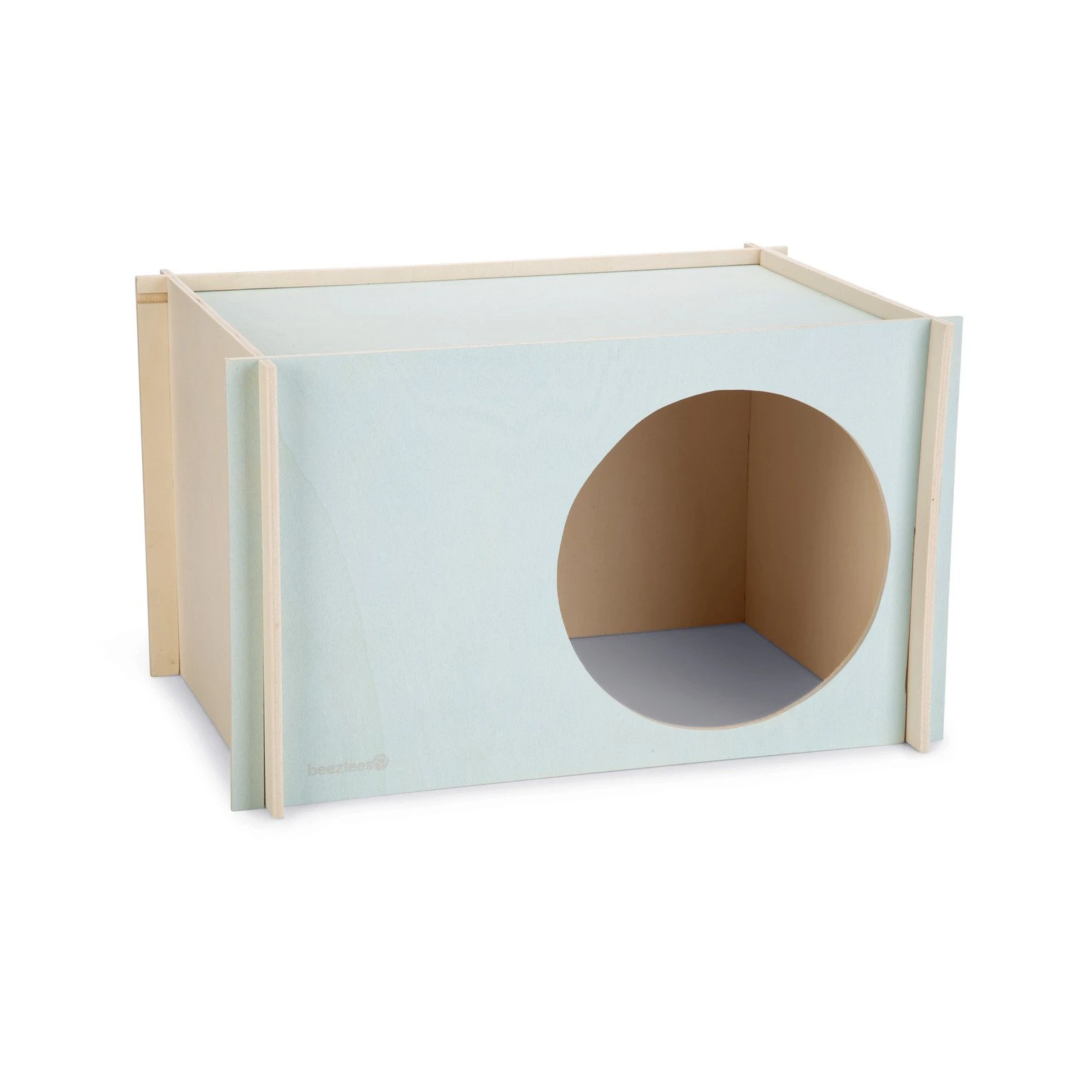 Beeztees Beeztees Houten Huis Bildup - Mint L - 42x29x25 Cm 4 Beeztees Beeztees Houten Huis Bildup - Mint L - 42x29x25 Cm - Afbeelding 2