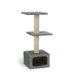 Beeztees Beeztees Krabpaal Dora - Grijs - 38x38x91 Cm