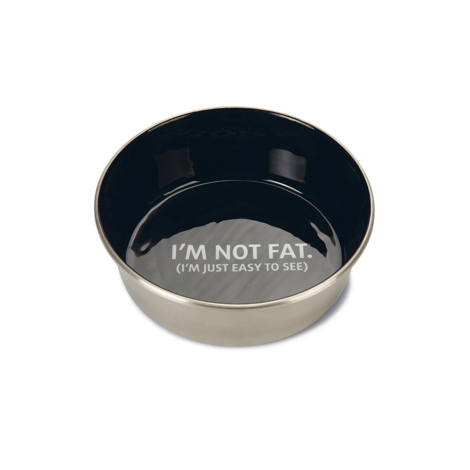 Beeztees Beeztees RVS Voerbak Not Fat - Zwart 3 Beeztees Beeztees RVS Voerbak Not Fat - Zwart