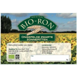 Bio-Ron Bio-Ron Biologische Zonnepitten - Ongepeld - 4 Kilo