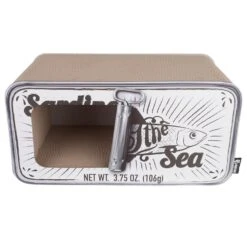 District 70 District 70 SARDINE Cardboard Krabkarton Wit - 60x30x30 Cm -Huisdierbenodigdheden Verkoop district 70 district 70 sardine cardboard krabkart 2