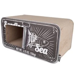 District 70 District 70 SARDINE Cardboard Krabkarton Zwart - 60x30x30 Cm -Huisdierbenodigdheden Verkoop district 70 district 70 sardine cardboard krabkart 5