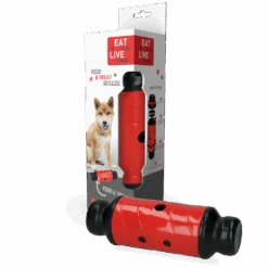 Eat Slow Live Longer Feed And Treat Roller - Rood - L - 23 X ø 8 Cm -Huisdierbenodigdheden Verkoop eat slow live longer feed and treat roller rood l 2