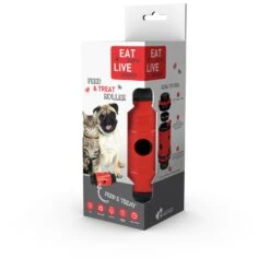Eat Slow Live Longer Feed And Treat Roller - Rood - S - 16,5 X ø 7 Cm -Huisdierbenodigdheden Verkoop eat slow live longer feed and treat roller rood s 2