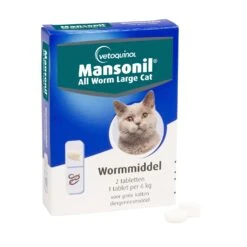 Elanco Mansonil All Worm Large Cat - 2 Tabletten - 1 Tablet Per 6 Kilo