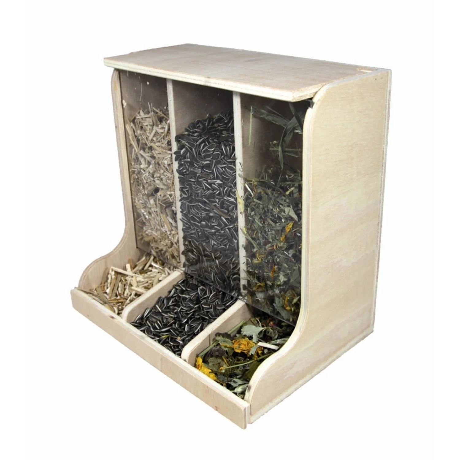 Elmato Elmato Knaagdieren Snackbar 3 Vaks - 20x15x17 Cm 3 Elmato Elmato Knaagdieren Snackbar 3 Vaks - 20x15x17 Cm