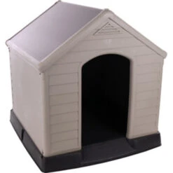 Flamingo Curver Petlife Kunststof Hok - Grijs-zwart - 95x99x99 Cm