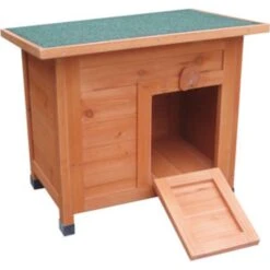 Flamingo Houten Schuilhuis Domo - 53x37x46 Cm -Huisdierbenodigdheden Verkoop flamingo houten schuilhuis domo 53x37x46 cm 2