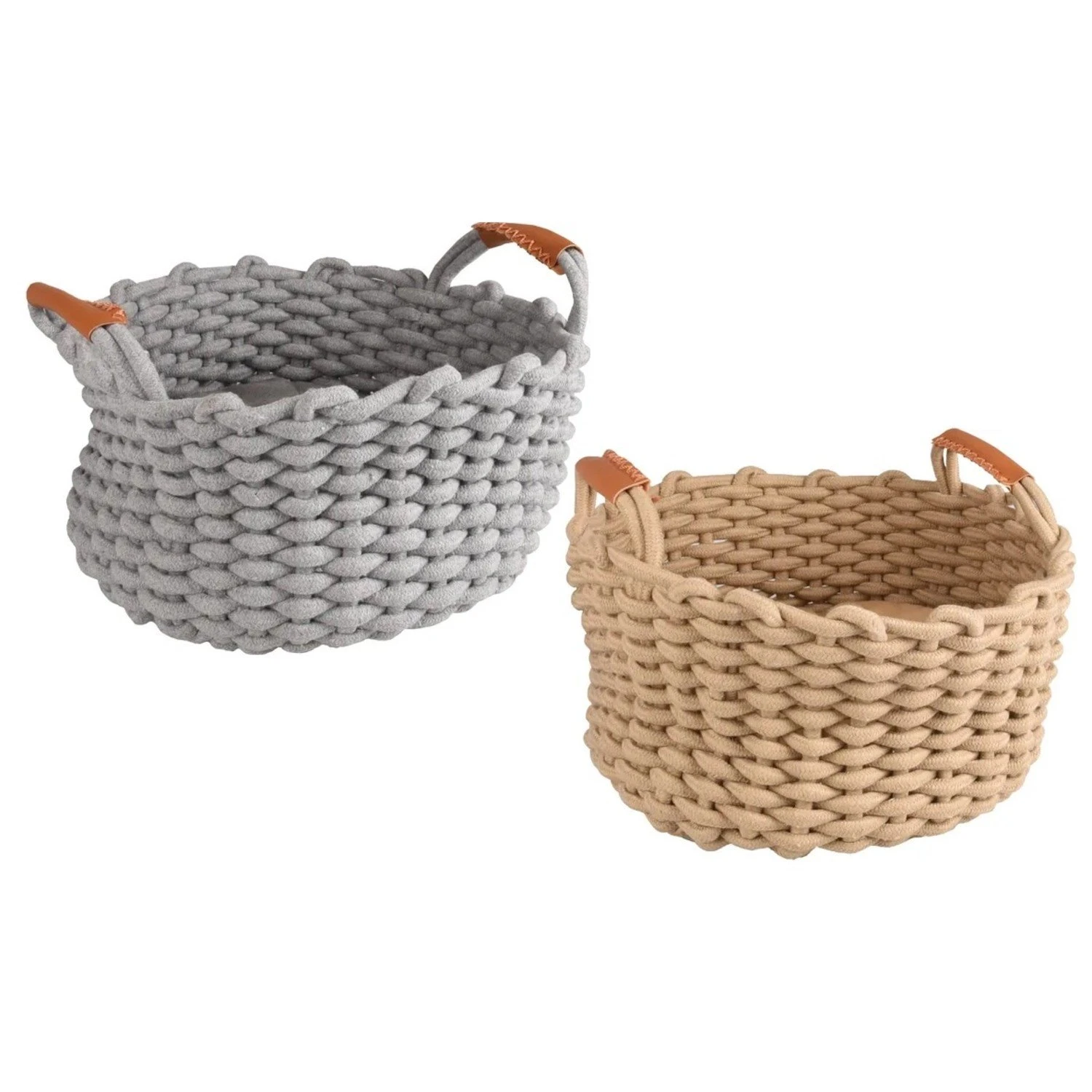 Flamingo Mand Enya Rond Met Kussen - 34x18 Cm 6 Flamingo Mand Enya Rond Met Kussen - 34x18 Cm - Afbeelding 4