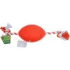 Gebr. De Boon Boon Activitybal Met Floss - Oranje/Wit - 70 Cm -Huisdierbenodigdheden Verkoop gebr de boon boon activitybal met floss oranje wit