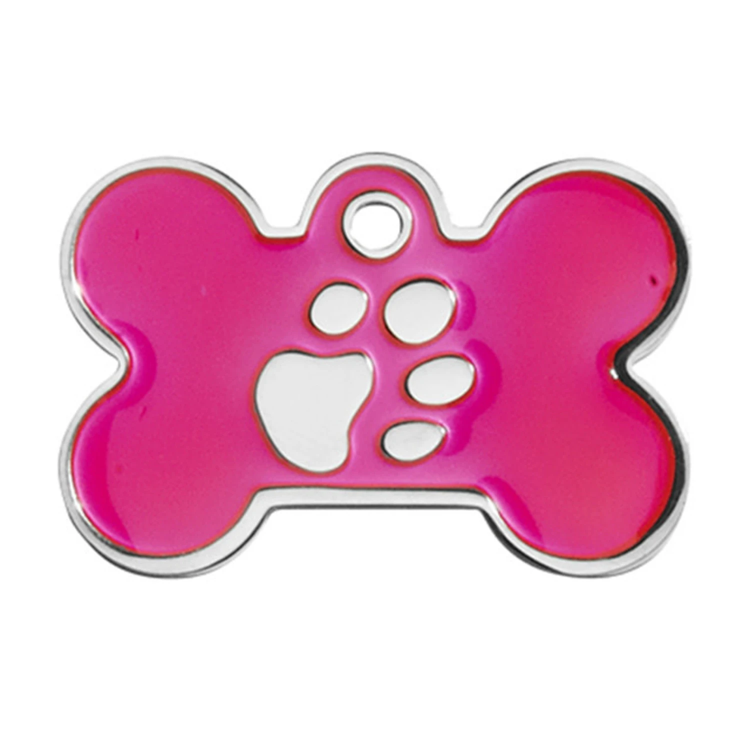 IMARC Hondenpenning – Bot – Poot Zilver – Roze 3 IMARC Hondenpenning – Bot – Poot Zilver – Roze