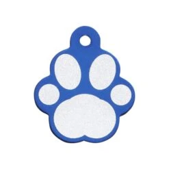 Nieuwe Producten -Huisdierbenodigdheden Verkoop imarc hondenpenning pootvorm blauw met zilver groo 1