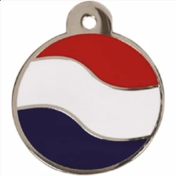 Nieuwe Producten -Huisdierbenodigdheden Verkoop imarc hondenpenning rond nederlandse vlag groot 1
