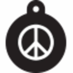 IMARC Hondenpenning – Rond – Peace – Zwart 7 IMARC Hondenpenning – Rond – Peace – Zwart -Huisdierbenodigdheden Verkoop imarc hondenpenning rond peace zwart 2