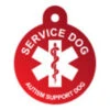 IMARC Hondenpenning - Rond - Service Dog Autism Support Dog - Rood - Groot -Huisdierbenodigdheden Verkoop imarc hondenpenning rond service dog autism suppor