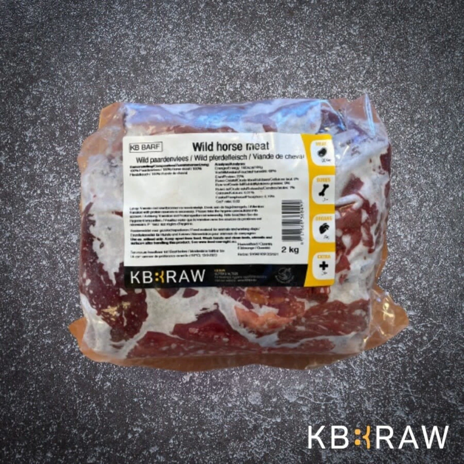 KB Raw KB RAW Wild Paardenvlees - 2 Kilo - ENKEL AFHALEN - GEEN VERZENDING MOGELIJK 4 KB Raw KB RAW Wild Paardenvlees - 2 Kilo - ENKEL AFHALEN - GEEN VERZENDING MOGELIJK - Afbeelding 2