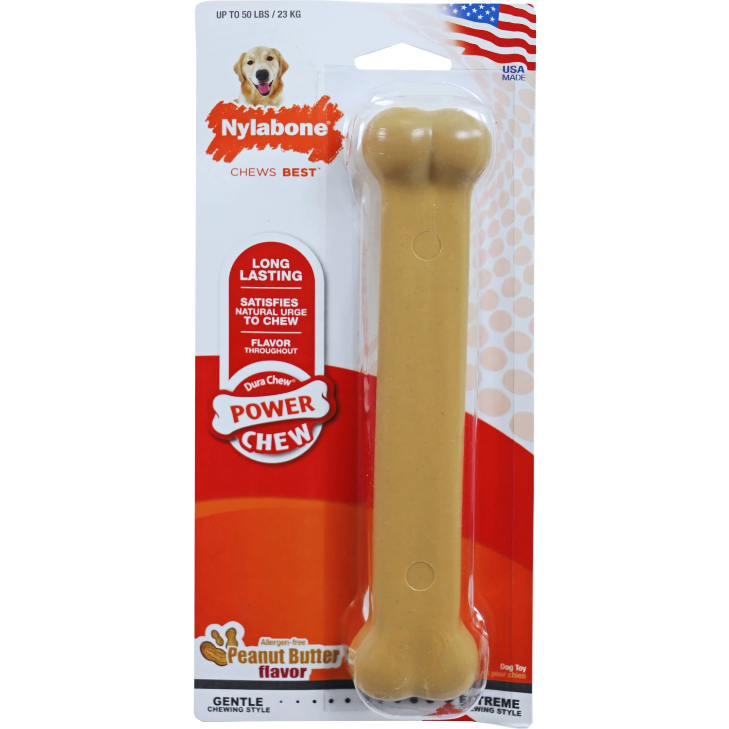 Nylabone Nylabone Extreme Bot - Peanutbutter L 3 Nylabone Nylabone Extreme Bot - Peanutbutter L