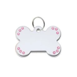 Nieuwe Producten 13 Pet Scribe Hondenpenning - Glamour Bot - Met Roze Aurora Swarovski Steentjes