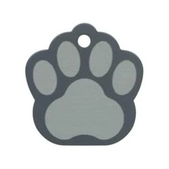 Nieuwe Producten 9 Pet Scribe Hondenpenning - Pootvorm - Grijs Geëtst