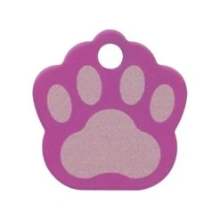 Pet Scribe Hondenpenning - Pootvorm - Roze Gecoat