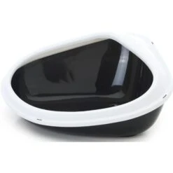 Savic Hoektoilet Concha XL - 51 X 38 X 22.5 Cm - Zwart-Wit