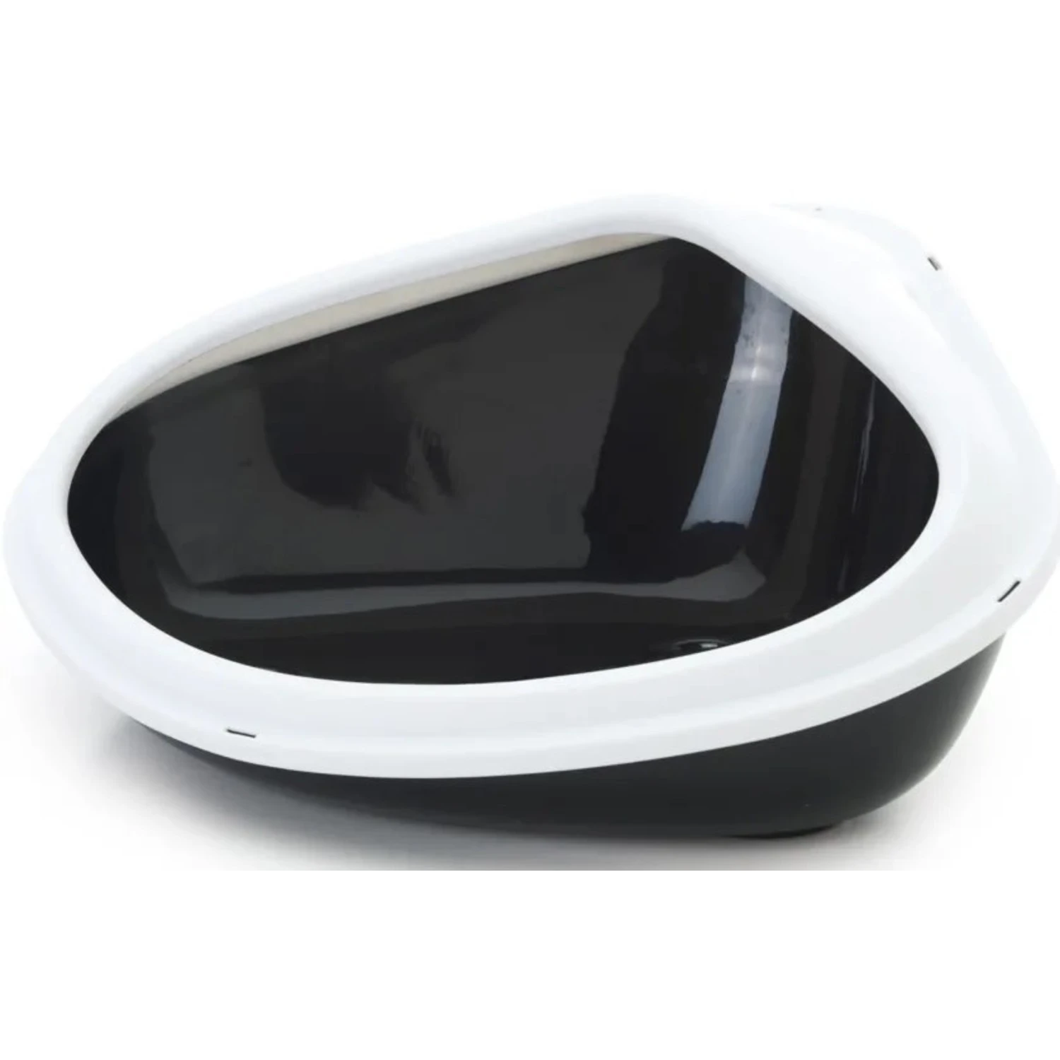 Savic Hoektoilet Concha XL - 51 X 38 X 22.5 Cm - Zwart-Wit 3 Savic Hoektoilet Concha XL - 51 X 38 X 22.5 Cm - Zwart-Wit