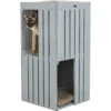 Trixie Trixie BE NORDIC Cat Tower Juna - 38x38x77 Cm - Grijs -Huisdierbenodigdheden Verkoop trixie trixie be nordic cat tower juna 38x38x77 cm