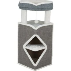 Trixie Trixie Cat Tower Arma - 54x54x98 Cm - Grijs-Wit -Huisdierbenodigdheden Verkoop trixie trixie cat tower arma 54x54x98 cm grijs wit 5