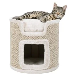 Trixie Trixie Cat Tower Ria - 37 Cm - Lichtgrijs-Natuur -Huisdierbenodigdheden Verkoop trixie trixie cat tower ria 37 cm lichtgrijs natuu 3