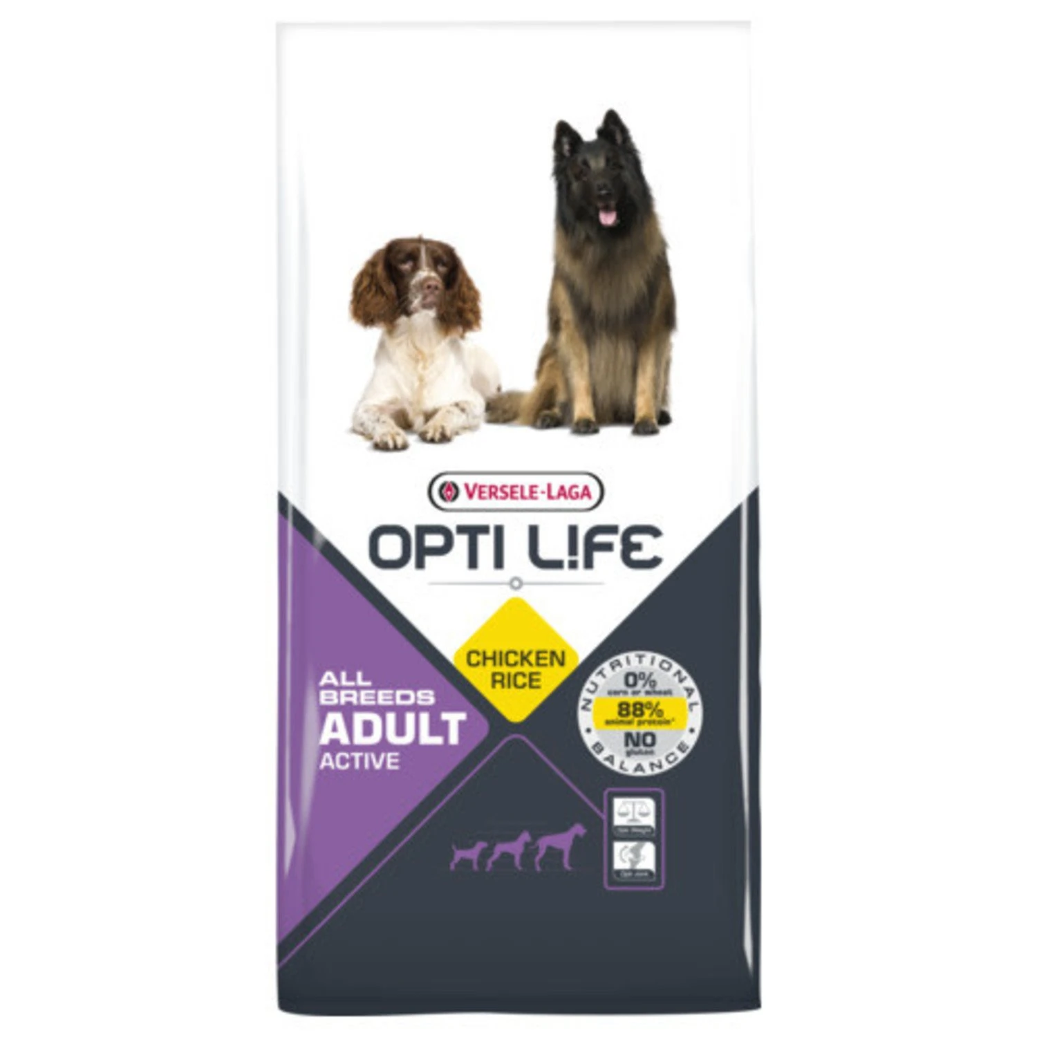 Versele-Laga Opti Life Hondenvoer - Adult Active All Breeds - Chicken - 12.5 Kilo 3 Versele-Laga Opti Life Hondenvoer - Adult Active All Breeds - Chicken - 12.5 Kilo