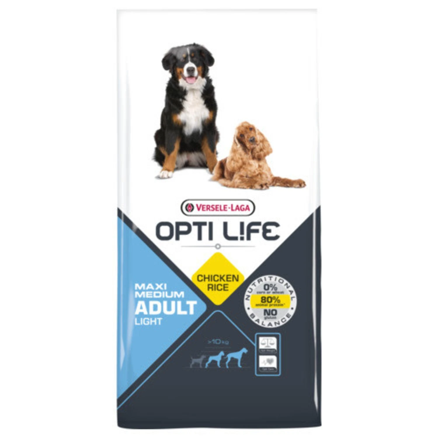 Versele-Laga Opti Life Hondenvoer - Adult Medium-Maxi Light - Chicken 12.5 Kilo 3 Versele-Laga Opti Life Hondenvoer - Adult Medium-Maxi Light - Chicken 12.5 Kilo