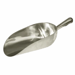 Voerschep Aluminium Halfrond